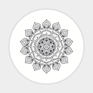 Mandala Flower Pattern Magnet